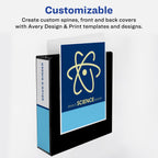 Avery® Heavy-Duty View 3 Ring Binder, 4" Slant Rings, 1 White Binder