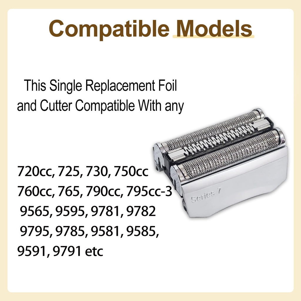 70S Replacement Head Compatible with Braun Series 7 Shaver Replacement Head