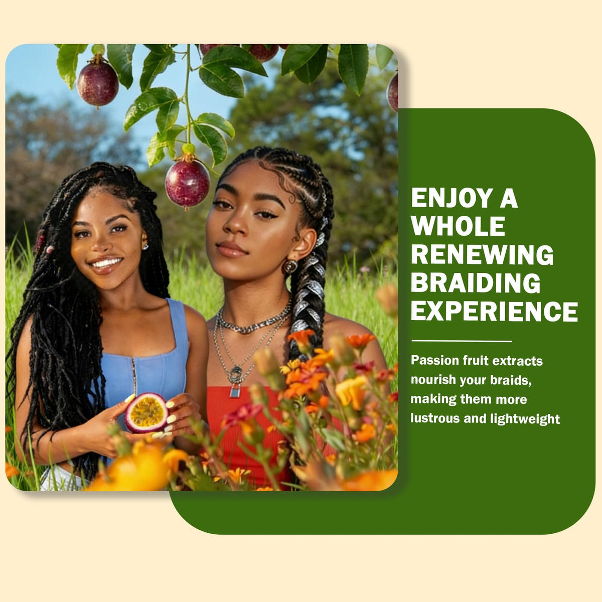 Goiple Loc Moisturizing Spray for Dull, Dry Locs - Daily Passion Fruit Hair and Scalp Moisturizer for Dreadlocks, Microlocks, Braids- Refreshing Moisturizer Loc Spray for Anti-frizz (8.45fl oz)