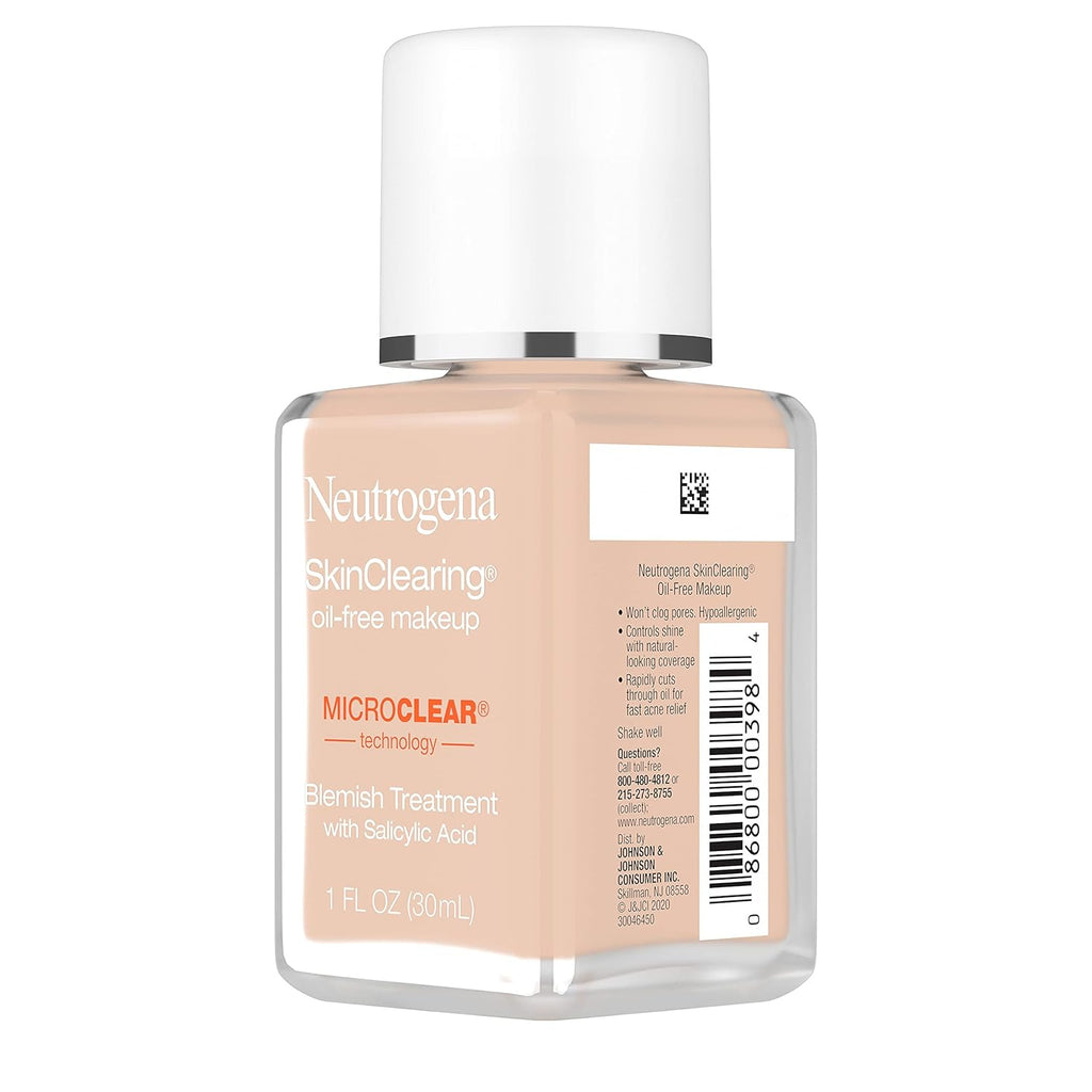 Buy now Neutrogena SkinClearing Oil-Free Makeup, Soft Beige 50, 1 Fl. Oz (Pack of 1) at indiglob india