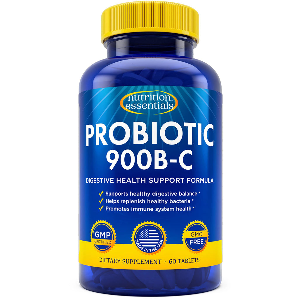 Probiotics for Women and Men - with Lactase Enzyme and Prebiotic Fiber for Digestive Health - 80 Percent + More Potent Supplement for Gut Health Support - Vegan Formula