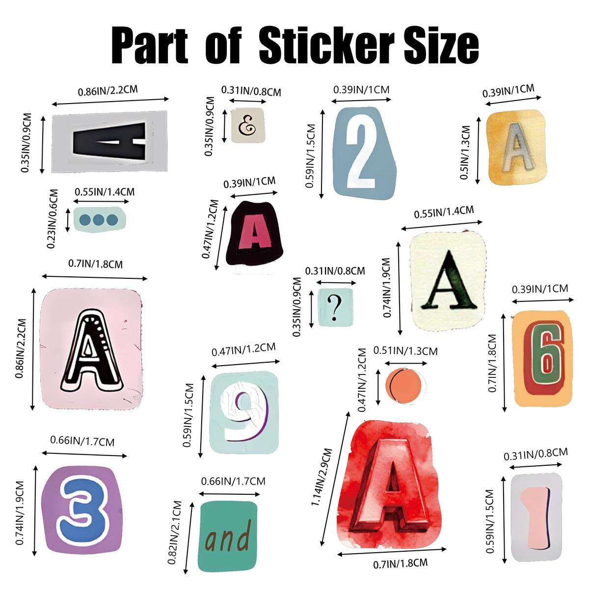 1600+ Pcs Vintage Letter Stickers Book for Scrapbooking DIY Crafts Notebook