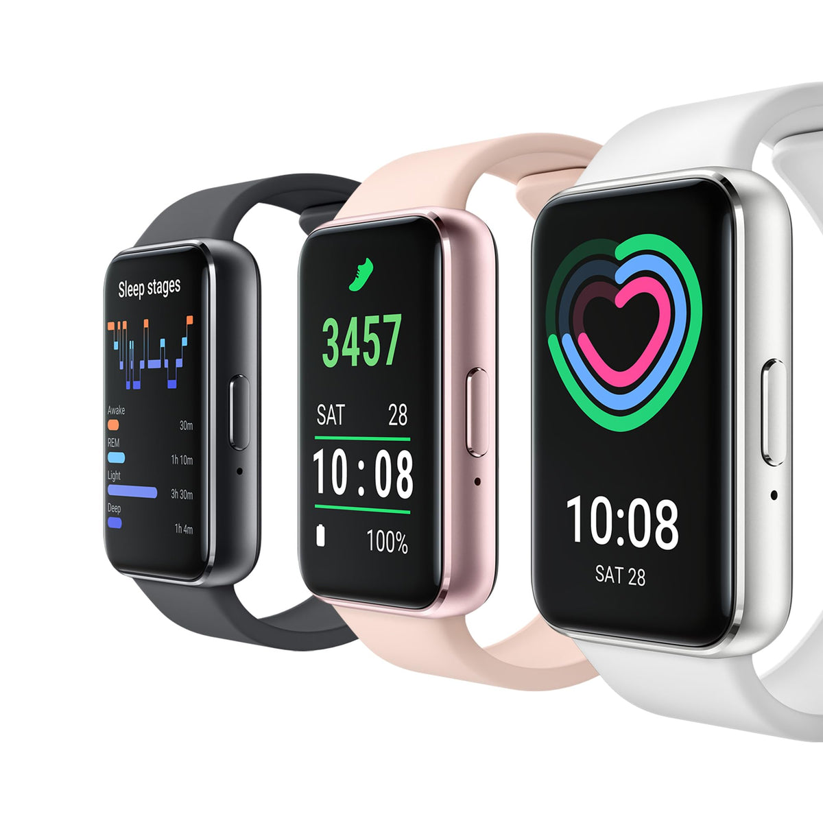 SAMSUNG Galaxy FIT 3 [2025, 40MM] 1.6" AMOLED Display | IP68 Water Resistant | 14 Days Battery Life | 100+ Watchfaces | 100+ Exercise Modes | International Model (Fast Charger Bundle, Black)