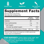 Qunol Magnesium Citrate Gummies 200mg, Vegetarian, Gluten-Free, 120ct | Support Nerve, Bone & Muscle Health, Cognitive Performance, Positive Mood, Healthy Stress Response, Restful Sleep; Non-GMO