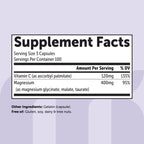 Micro Ingredients Pure Triple Magnesium Complex | 300 Capsules | 400mg Elemental Magnesium Per Serving | Chelated Glycinate, Taurate, Magnesium Malate, Vitamin C | Filler Free