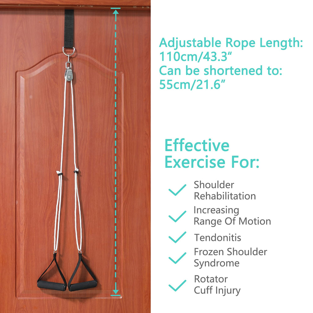 Shoulder Pulley for Physical Therapy, Over The Door Pulley System