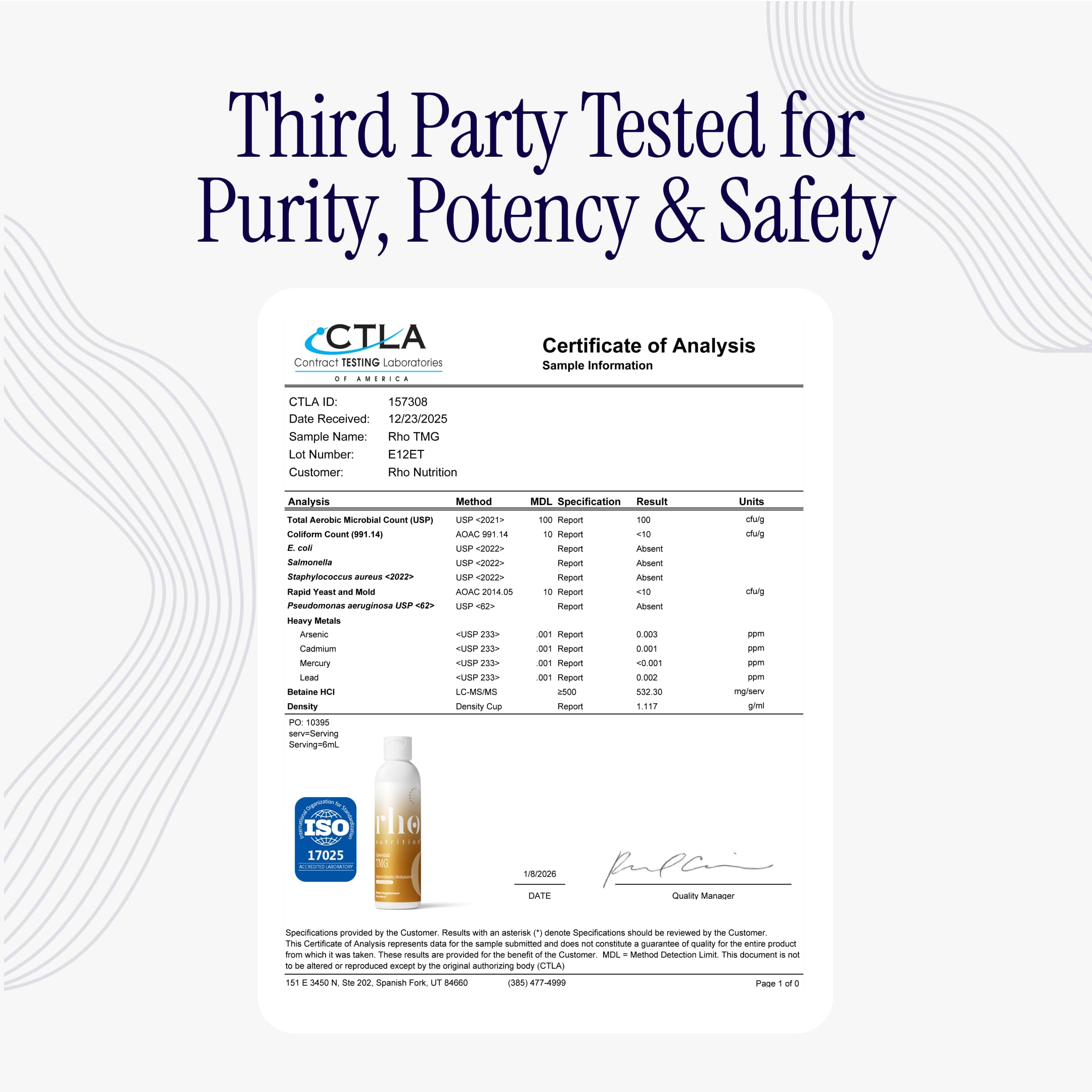 Rho Nutrition Liposomal TMG – Ultra High Absorption | High Absorption Formula, Trimethylglycine (TMG), Methylation, Liver & Metabolic Support, 30 Servings