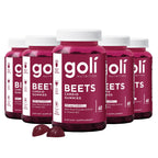 Goli Beets Cardio Gummies with CoQ10 and Vitamin B12 - Beetroot Extract - Cardiovascular Wellness - Vegan, Non-GMO, Gluten-Free