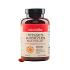 NatureWise Vitamin B Complex for Women and Men - with Folic Acid Biotin B1 B2 B3 B6 B12 - Support Cellular Energy & Mental Clarity - Gluten & Dairy Free - 60 Softgels[2-Month Supply]