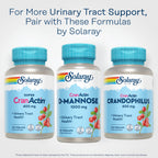 SOLARAY D-Mannose with CranActin Cranberry 400 mg, 60 VegCaps | Urinary Tract & Bladder Support - D-Mannose, CranActin Cranberry & Vitamin C - 30 Servings - Vegan, Lab Verified