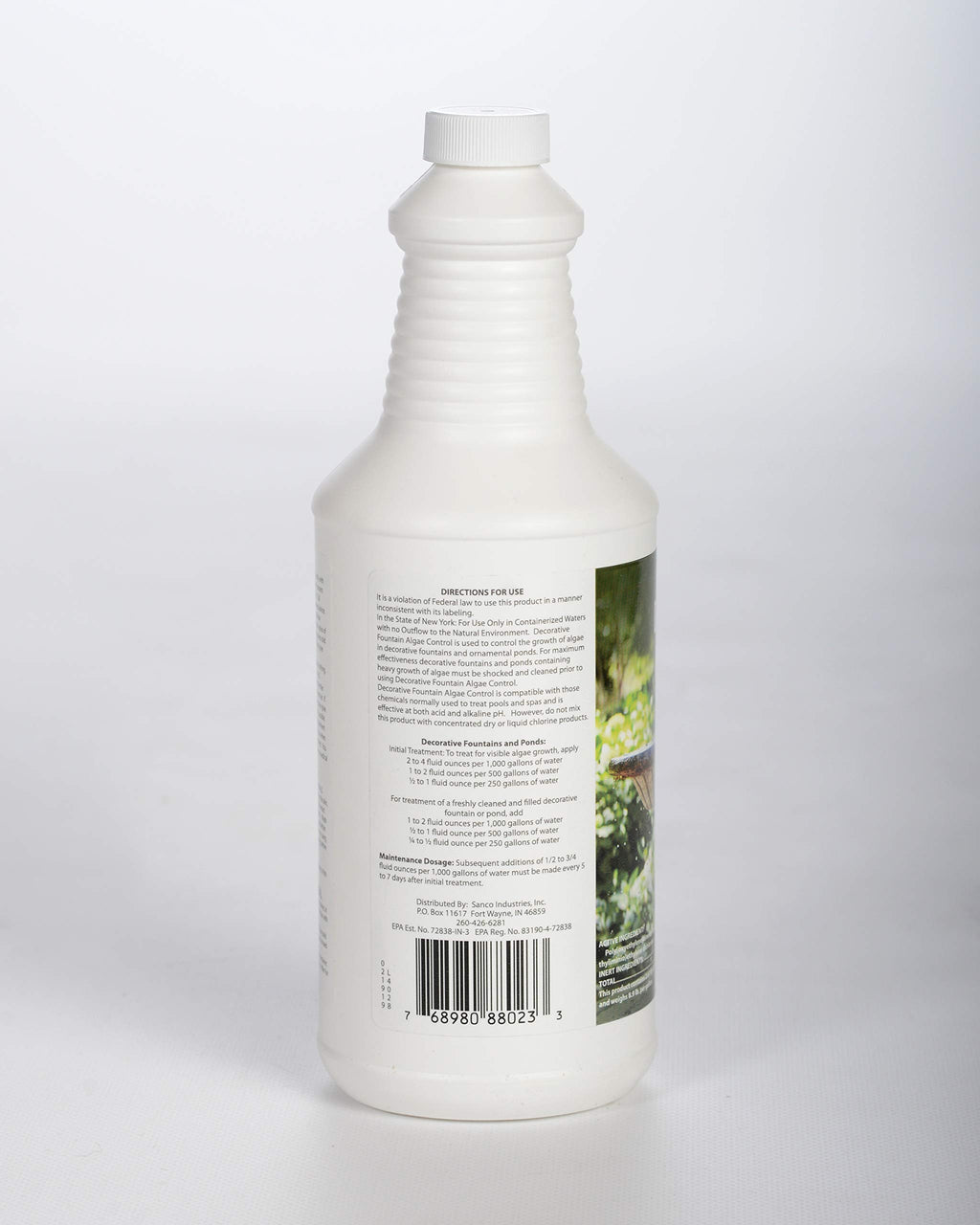 Fountain Algaecide and Clarifier - 32oz - Kills and Inhibits All Types of Algae Growth, Formulated for Small Ponds and Water Features, Treats up to 32,000 Gallons
