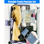 SEQUHITKU 17 Pack Travel Pouches for Toiletries,TSA Approved,Travel Size Portable Containers,Stand Up Pouch,Refillable Travel Accessories for Shampoo Conditioner Lotion Soap Liquids (C-17pcs)