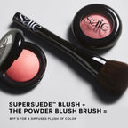 Buy now Saie Powder Blush Brush - Fluffy Makeup Brush for Cheeks - Ultra-Soft Tapered Bristles for a Precise, Diffused Application - For Pressed or Loose Powder Face Makeup, Bronzer + Blush - Vegan (1 Count) at indiglob india