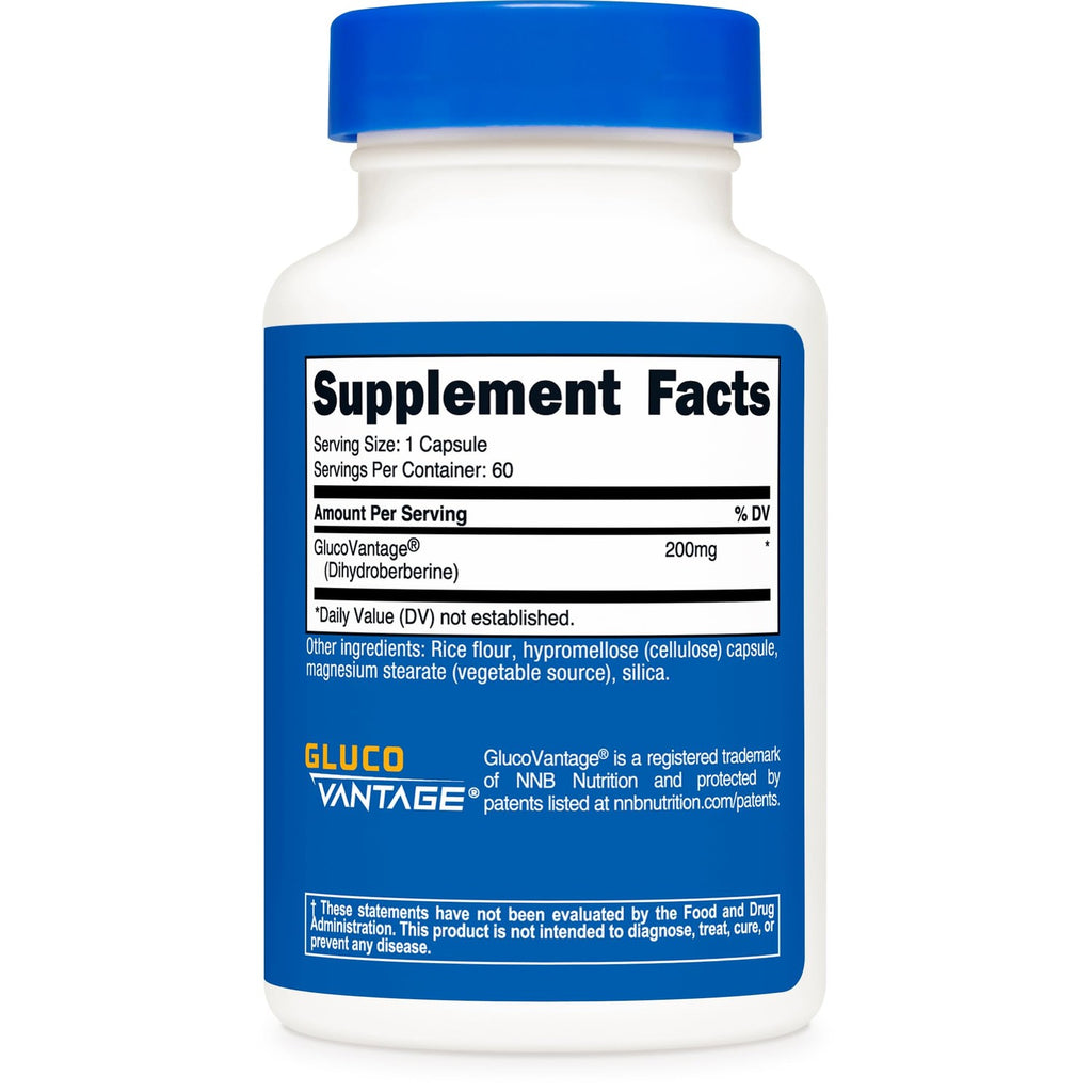 Nutricost Dihydroberberine Capsules (200mg, 60 Capsules) | More Bioavailable Metabolite of Berberine