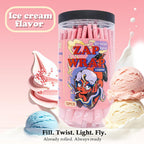 ZAPWRAP 72 PCS Pink Pre Rolled Cones| Ice Cream Flavor | King Size Rolling Paper Cone with Loader and Packing Sticks with Heart Patterns | Valentine's