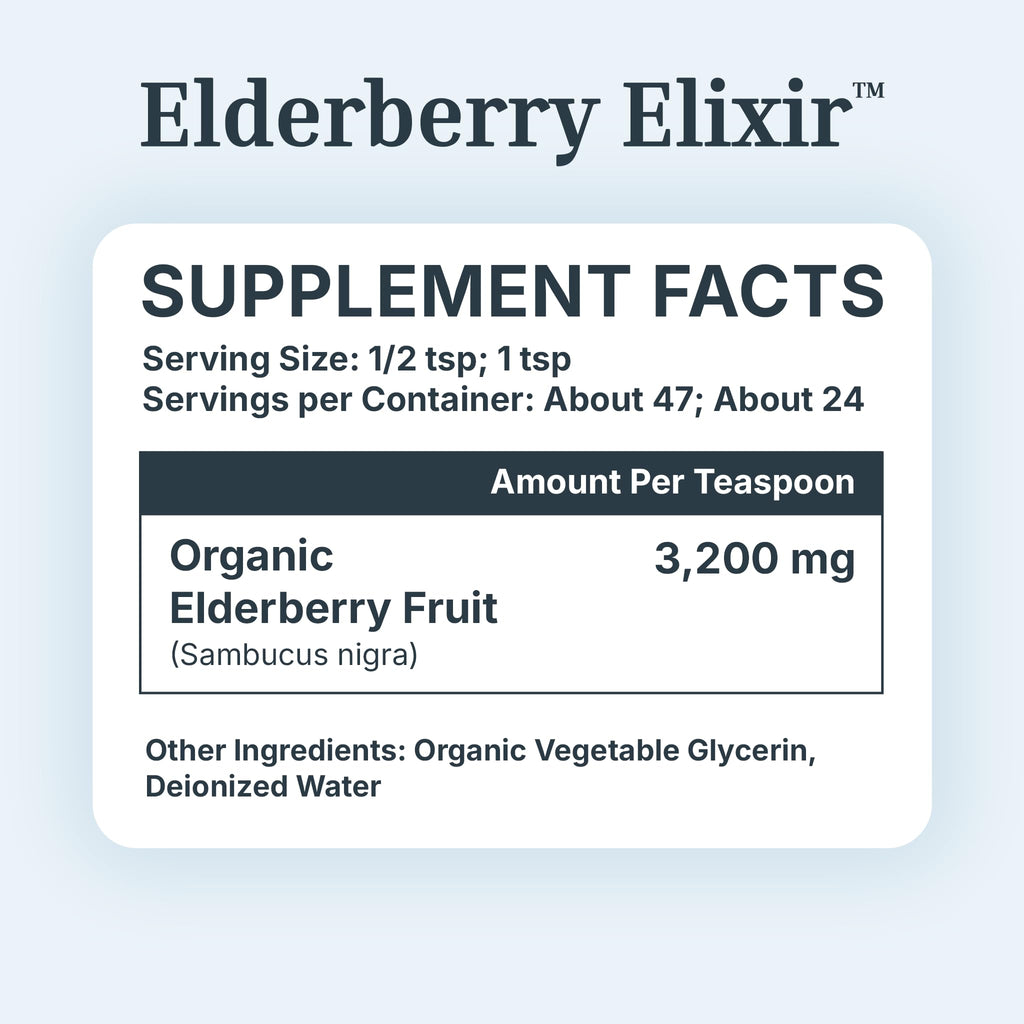 Dr. Green Mom Elderberry Syrup Organic — Elderberry Elixir for Babies, Toddlers & Kids — Cold & Flu Organic Liquid Drops — No Honey — High Potency — Newborn Infant Immune Support & Boost — 4 fl. oz