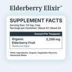 Dr. Green Mom Elderberry Syrup Organic — Elderberry Elixir for Babies, Toddlers & Kids — Cold & Flu Organic Liquid Drops — No Honey — High Potency — Newborn Infant Immune Support & Boost — 4 fl. oz