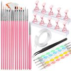 FANDAMEI Nail Art Tools, Nail Stuff, Nail Supplies, Nail Stand, Nail Brush | Nail Art Brushes, Nail Dotting Tool, Nail Stand For Press Ons, Nail Holder For Painting Nails, Nail Tools, Nail Design Tools