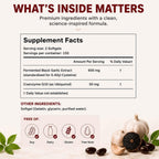 EverWell Black Fermented Black Garlic + CoQ10 Ubiquinol Softgels