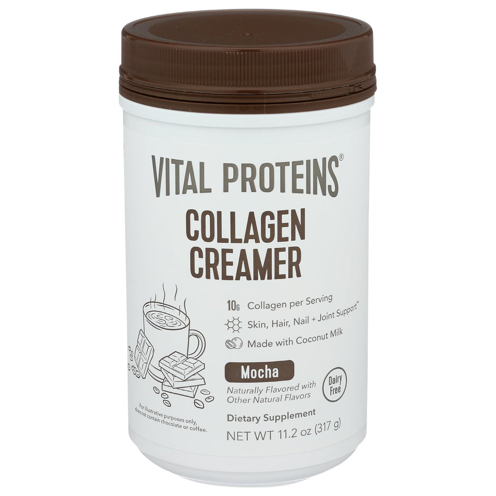 Vital Proteins Collagen Peptides Powder, Mocha Coffee Creamer, 11oz | Collagen Coffee Creamer, Supports Hair Skin & Nails, Mocha Flavor, Daily Coffee Add-In, 12 Servings