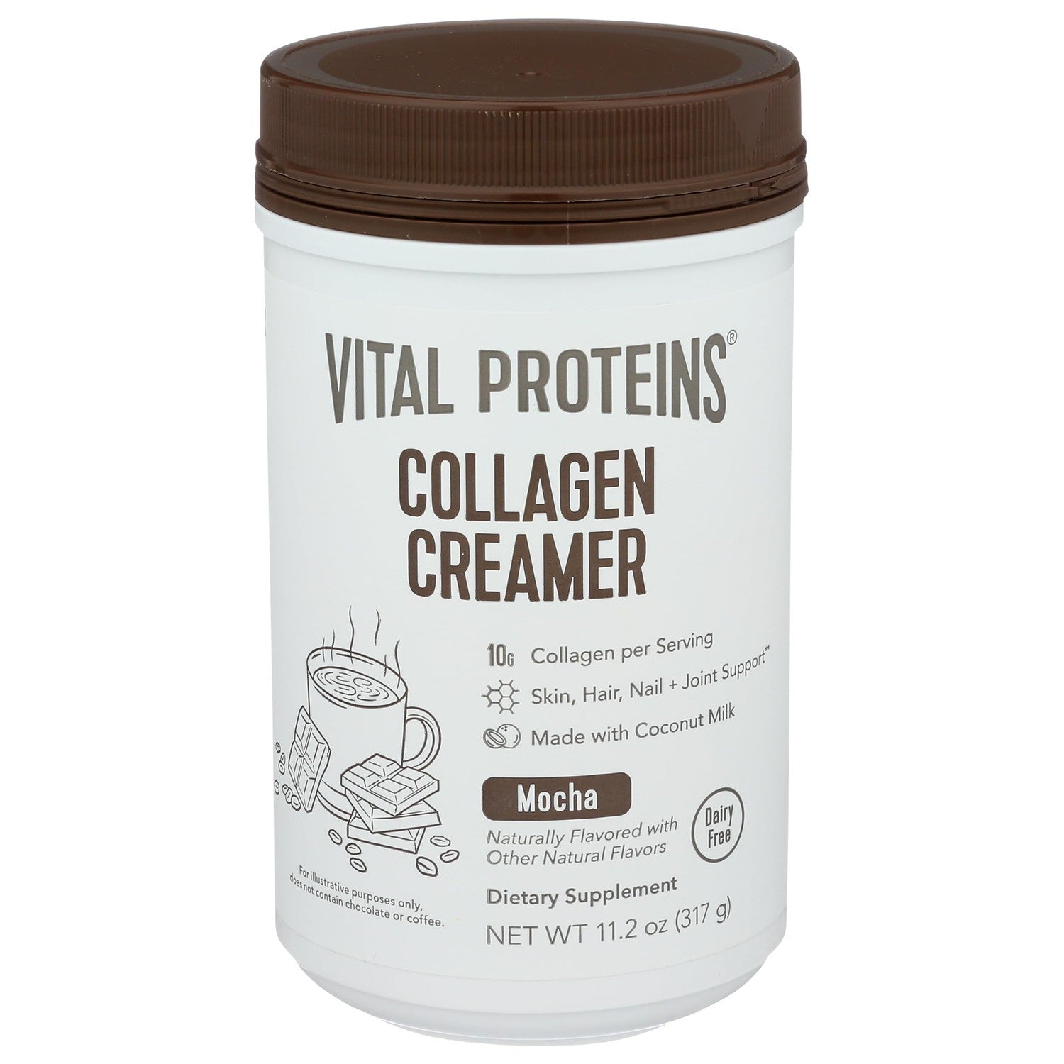 Vital Proteins Collagen Peptides Powder, Mocha Coffee Creamer, 11oz | Collagen Coffee Creamer, Supports Hair Skin & Nails, Mocha Flavor, Daily Coffee Add-In, 12 Servings