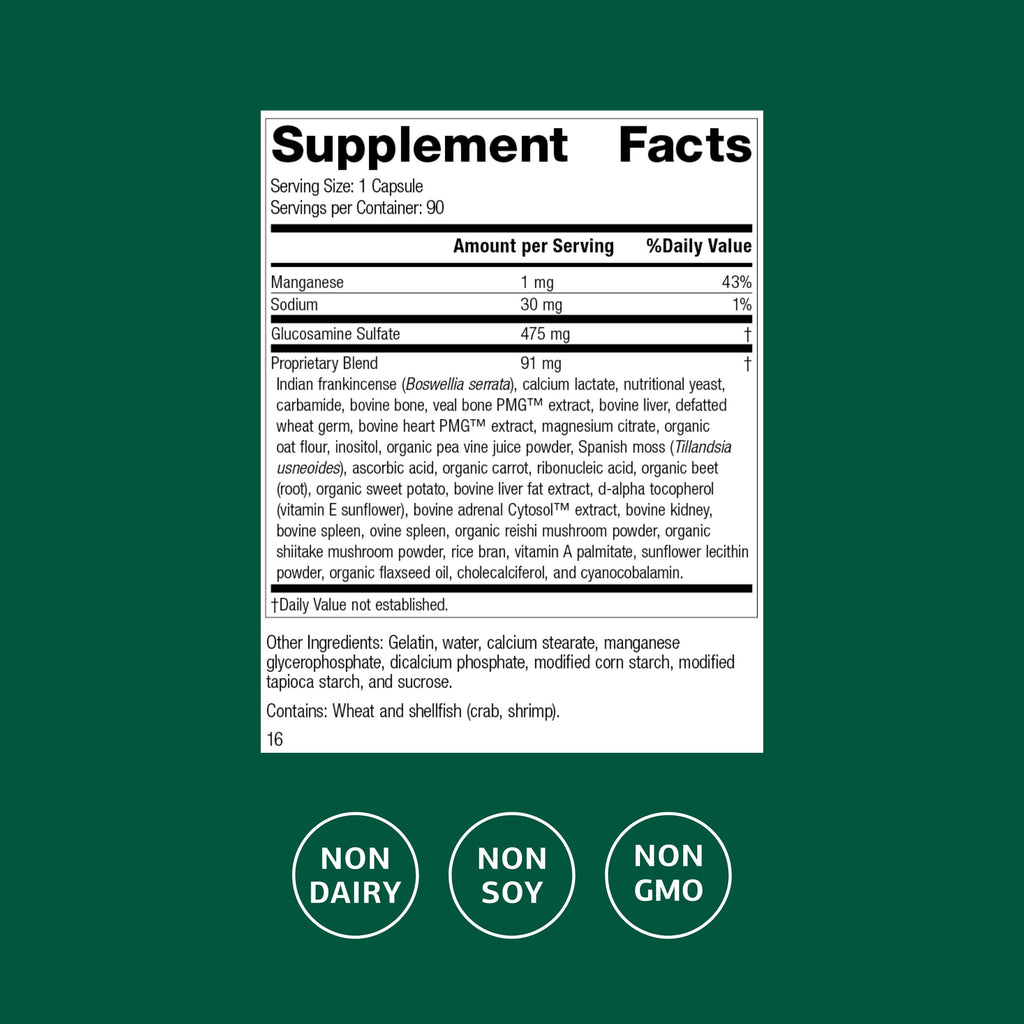 Standard Process Glucosamine Synergy, Connective Tissue, 90 Capsules