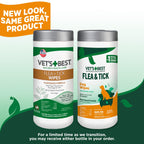 Vet's Best Flea & Tick Wipes for Dogs, Plant-Based, Pest Control, 50 Count