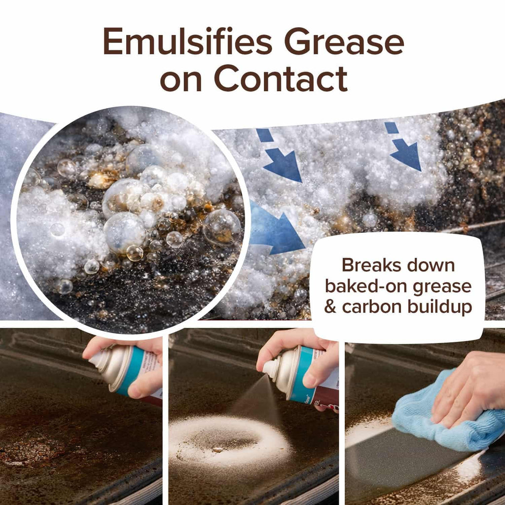 Bull Shot Oven Pro, AS SEEN ON TV, Cling Foam Melts Away Baked-On Grease, Char & Food In Minutes, Professional Strength, Shake, Point & Spray, Made in the USA, Ovens, Racks, Drip Pans & Broilers