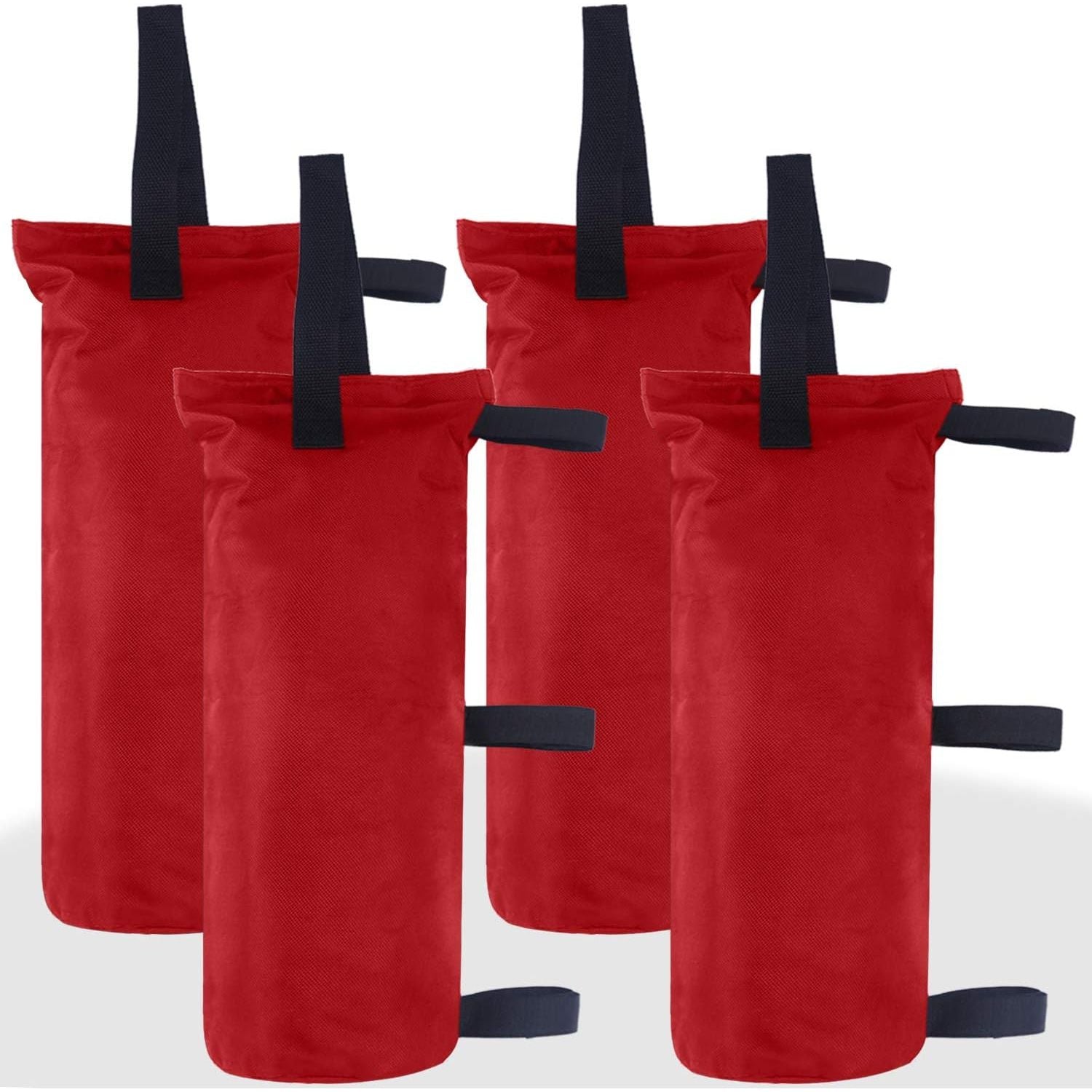 Buy now ABCCANOPY Canopy Weights Set of 4-120LBS Sand Bags for Pop up Tent, Weight Bags for Outdoor Gazebo, Trampoline, Pergola, Blue (Without Sand) 120lbs Red at indiglob india
