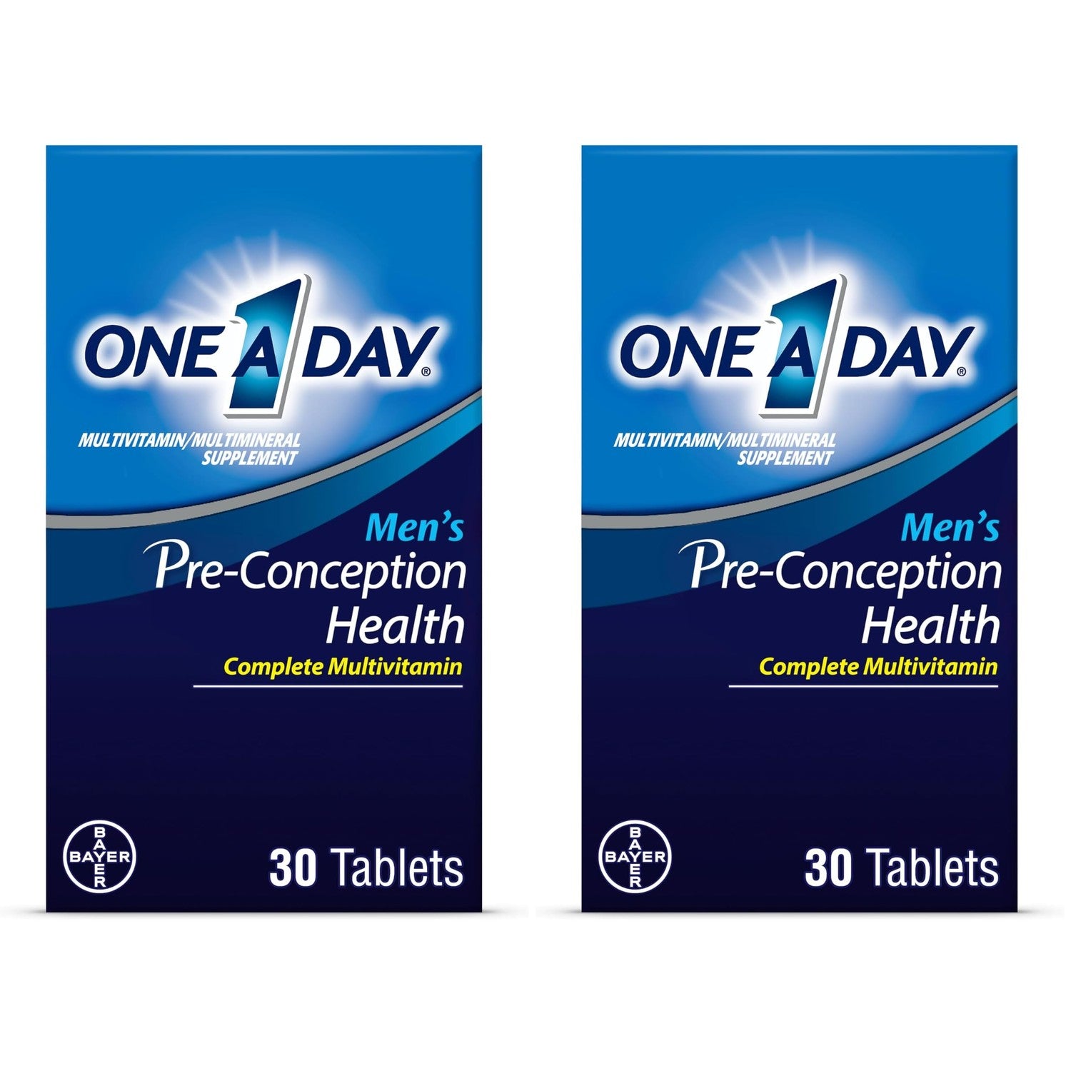 One A Day Men's Pre-Conception Health Multivitamin to Support Sperm Health, Supplement for Men with Vitamin C, Vitamin E, Selenium, Zinc, and Lycopene, 30 Count