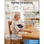 Saker Blood Pressure Monitor Upper Arm, No-Wrap BP Machine, FDA-Cleared