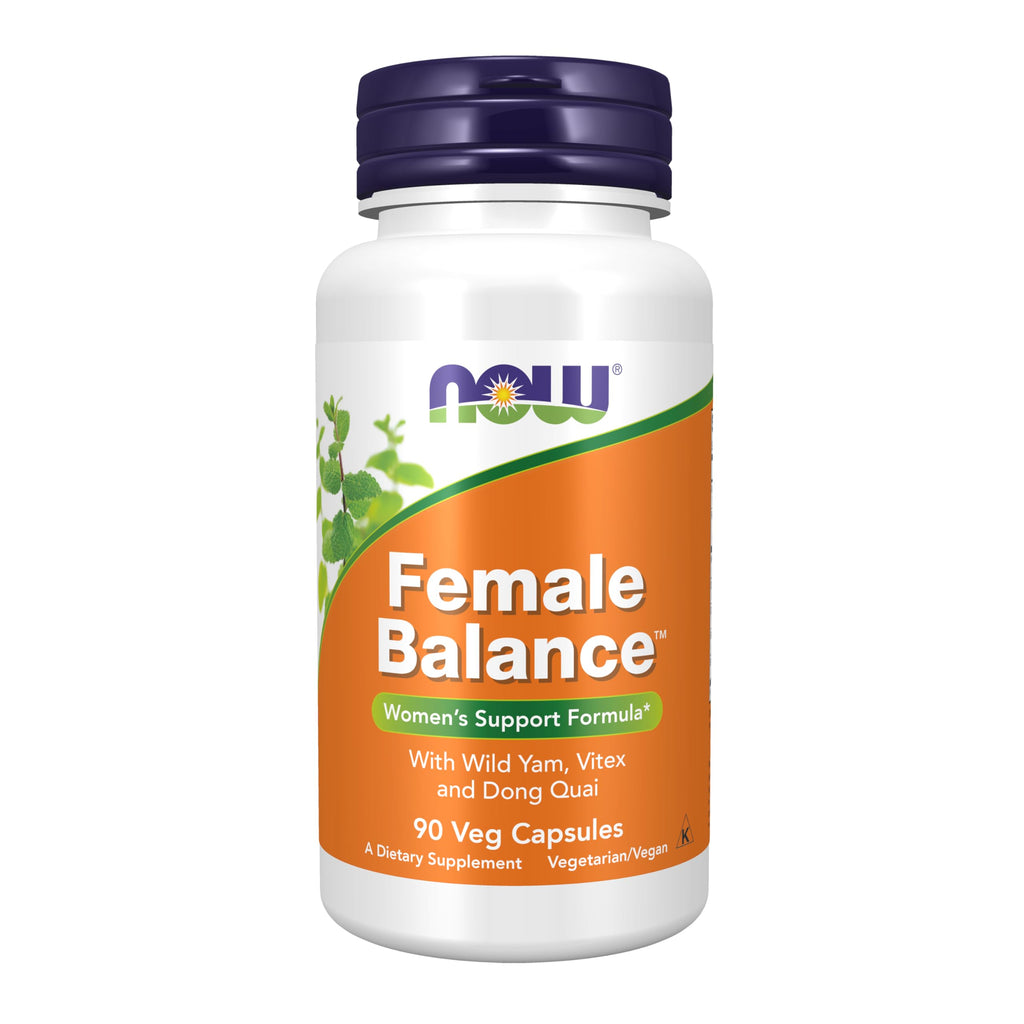 Buy now NOW Foods Supplements, Female BalanceÆ’?â€º with Wild Yam, Vitex, Dong Quai, GLA, Vitamin B-6 and Folate, 90 Capsules at indiglob india