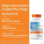 Buy now Doctor's Best High Absorption CoQ10 Plus PQQ, Cognitive Support, USP Verified, Naturally Fermented CoQ10, Non-GMO, Gluten Free, Soy Free, Vegan 60 Veggie Caps at indiglob india
