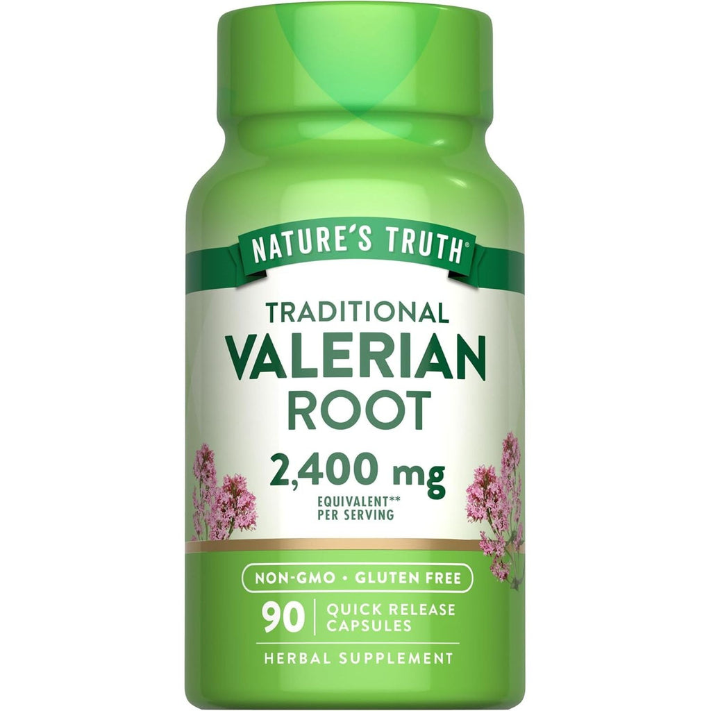 Buy now Nature's Truth Valerian Root Capsules | 2400mg | 90 Count | Non-GMO & Gluten Free Supplement at indiglob india