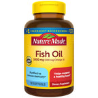 Nature Made Fish Oil Omega 3 Supplements, 1000 mg Softgels, 90 Softgels | Omega 3 Fish Oil for Healthy Heart Support, Gluten Free, Dairy Free, 45 Day Supply