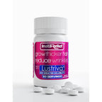 InstaRelief® Hair Growth with Lustriva® - Clinically Shown to Grow Thicker, Healthier Hair in 3 Weeks, Reduce Wrinkles and Fine Lines, with Biotin, Silicon, and Arginine, 60 Tablets