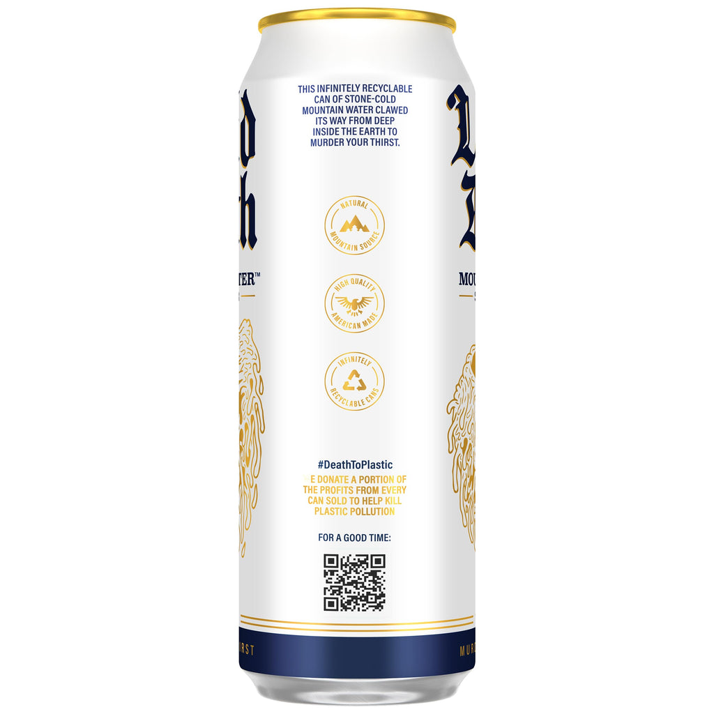 Buy now Liquid Death Sparkling Mountain Water, Real Mountain Source, Ice-Cold Cans, Infinitely Recyclable, 12 Fl Oz (Pack of 12) at indiglob india