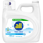 all Liquid Laundry Detergent Free Clear, 118 Ounce, 94 Loads