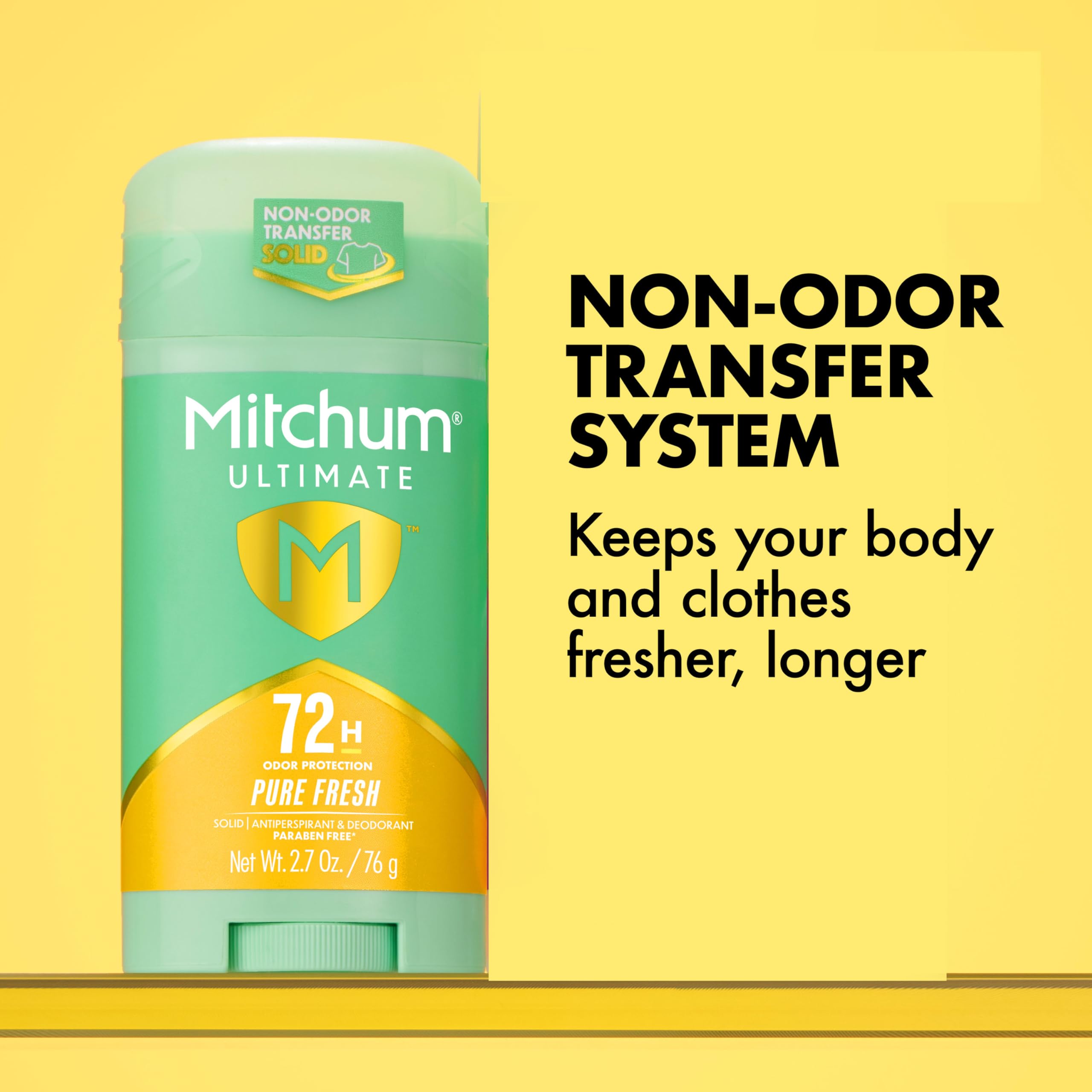 Mitchum Women 72H Protection Antiperspirant Deodorant, Pure Fresh, 2 pk | Antiperspirant deodorant for women with up to 72hr odor protection. Invisible solid. Pure Fresh scent.