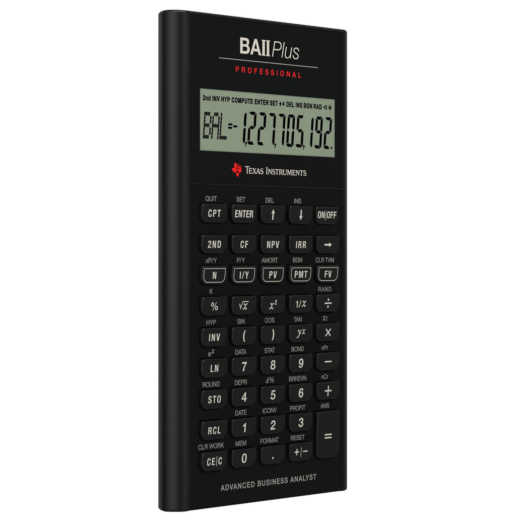 BA II Plus Professional Financial Calculator Texas Instruments