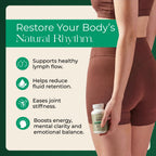 Lymphatic Drainage Supplement – Lymphatic Drainage Capsules with Dandelion, Burdock, Cleavers & Echinacea, Supports Bloating, Fluid Balance & Daily Lymphatic Wellness – 60 Capsules