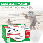 Universal Fit Pen Tip 32G x 4mm(5/32") with a Wide Compatibility Thin-Wall Comfortable Design 100 PCS Pen Tips