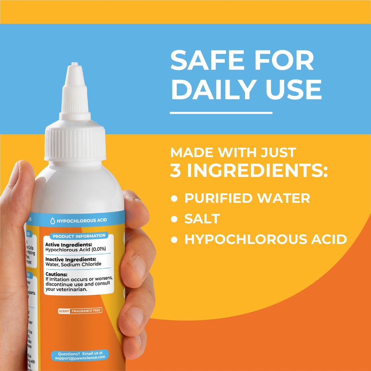 Dog Eye Drops & Wash for Dogs & Cats – Gentle Antimicrobial Eye Cleaner