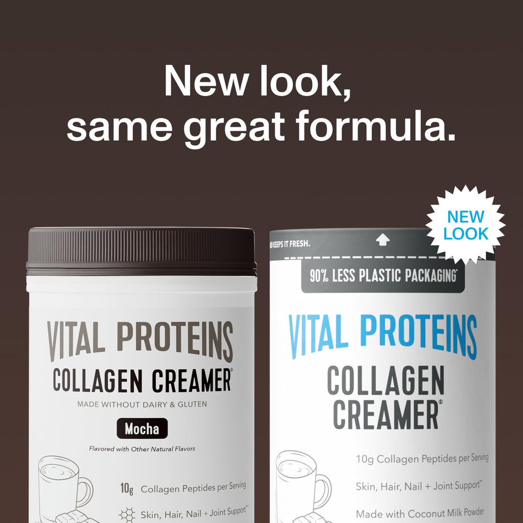Vital Proteins Collagen Peptides Powder, Mocha Coffee Creamer, 11oz | Collagen Coffee Creamer, Supports Hair Skin & Nails, Mocha Flavor, Daily Coffee Add-In, 12 Servings