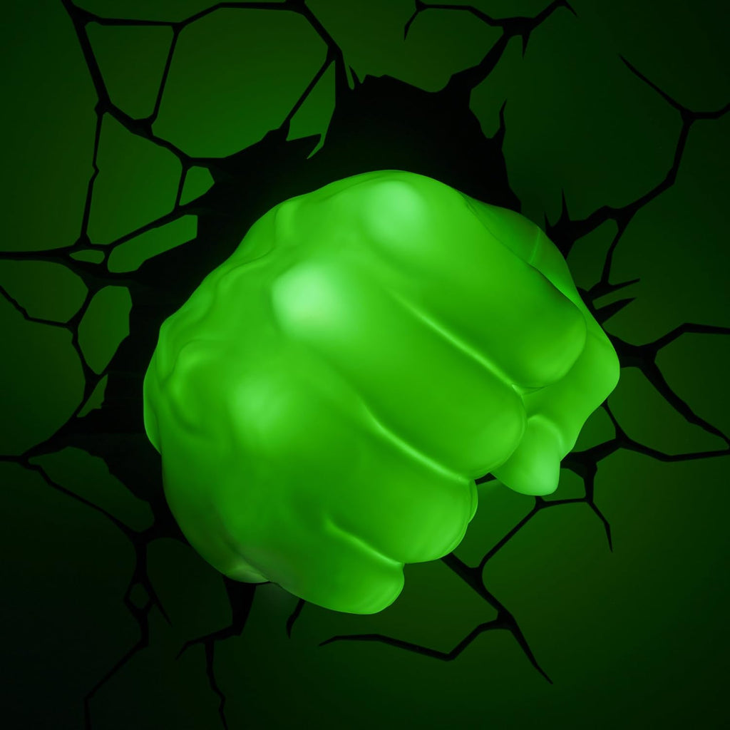 Buy now 3D Light FX Marvel Avengers Hulk Fist 3D Deco Light, Plastic at indiglob india