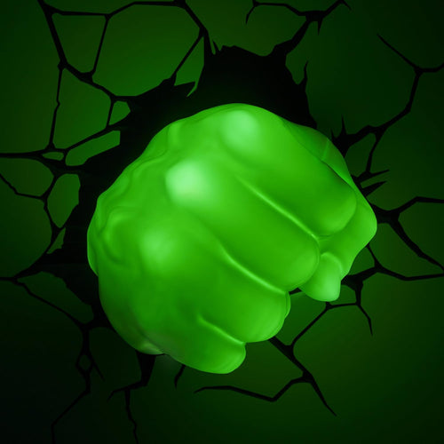 Buy now 3D Light FX Marvel Avengers Hulk Fist 3D Deco Light, Plastic at indiglob india