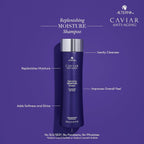 Buy now CAVIAR Anti-Aging Replenishing Moisture Shampoo | For Dry, Brittle Hair | Protects, Restores & Hydrates | Sulfate Free at indiglob india