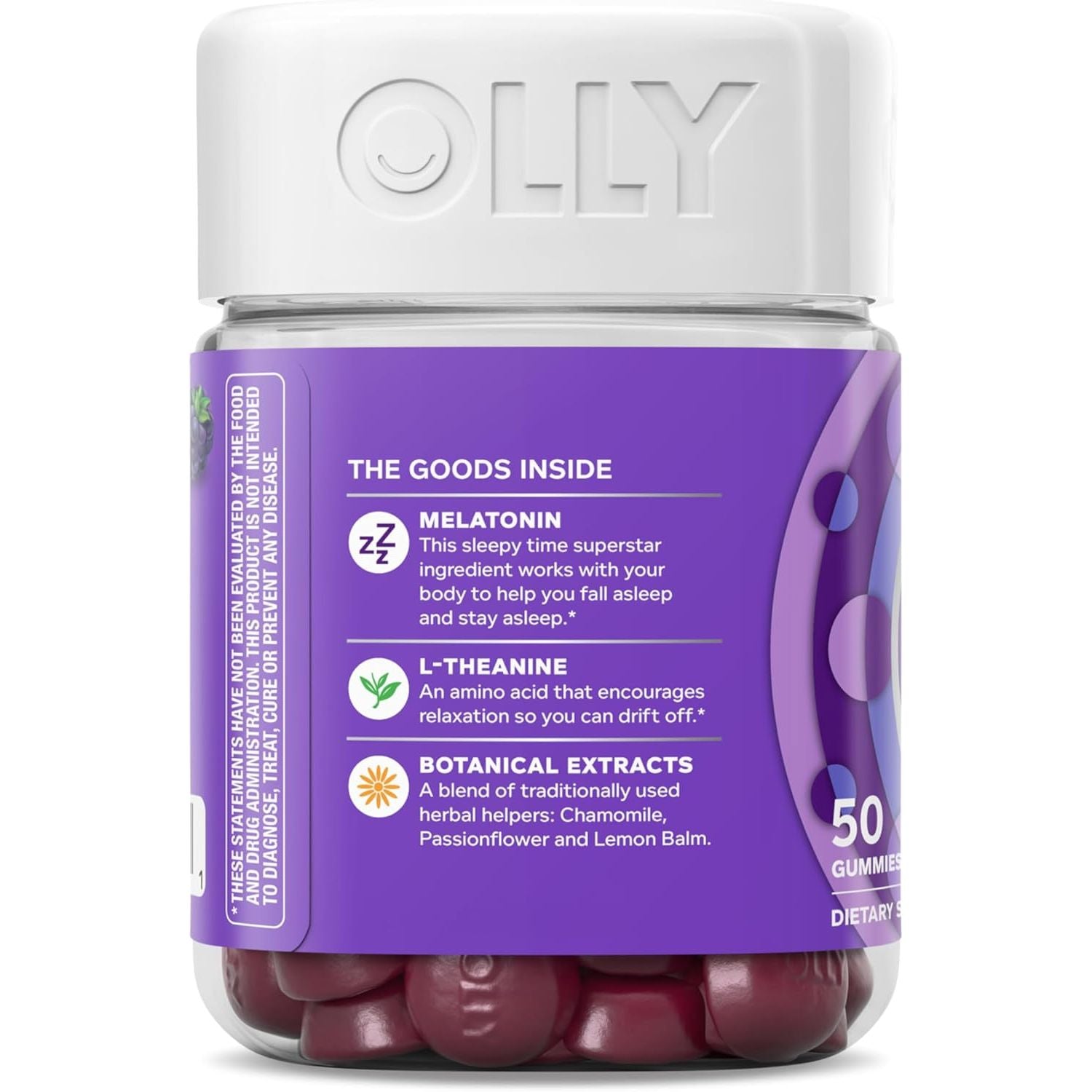 Buy now OLLY Restful Sleep Gummy Supplement with Melatonin & L-Theanine Chamomile, Blackberry Zen, 50 Gummies (25 Day Supply) Supports a Healthy Sleep Cycle* (Packaging May Vary) at indiglob india