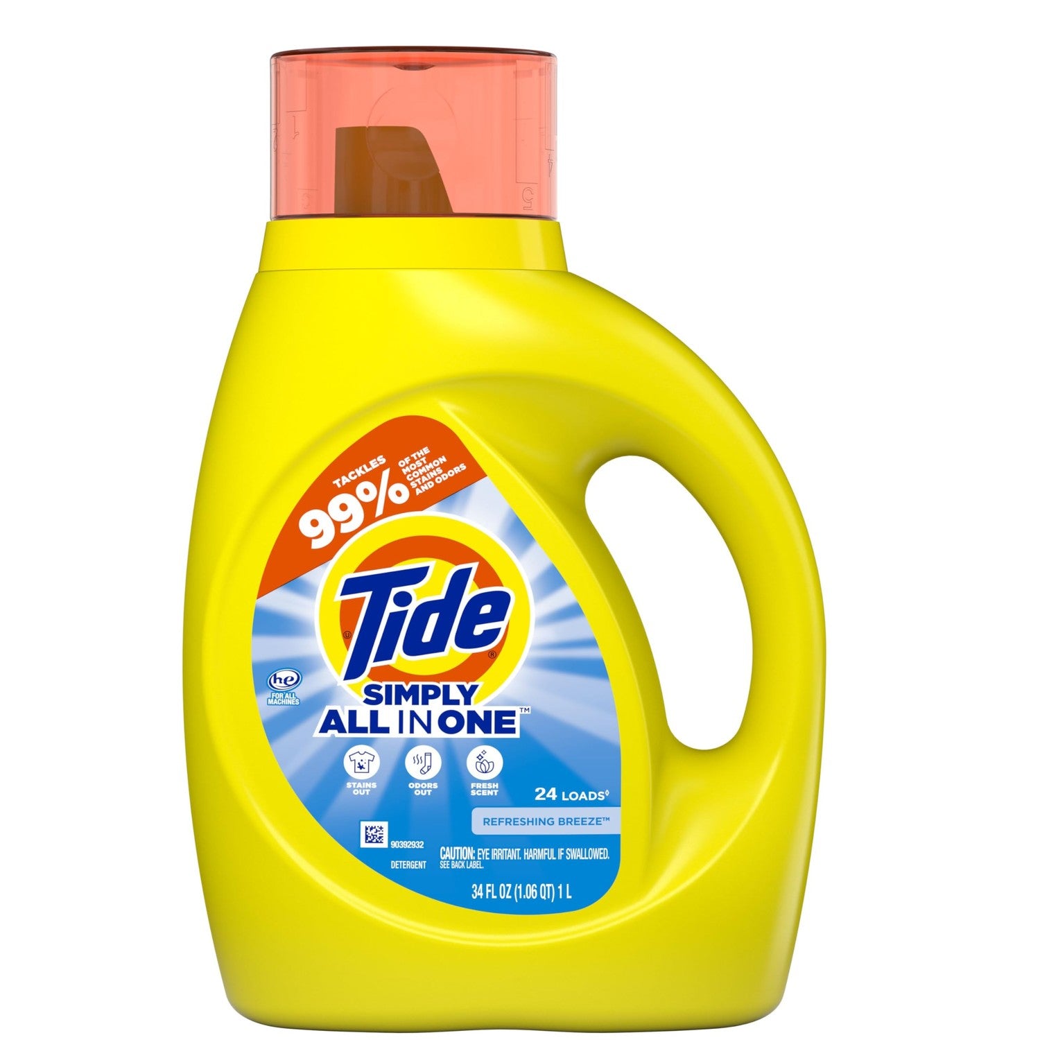 Buy now Tide Simply All-In-One Liquid Laundry Detergent, Refreshing Breeze Scent, 6 Loads, 10 fl oz Refreshing Breeze (B0CQPNVJ4S) at indiglob india