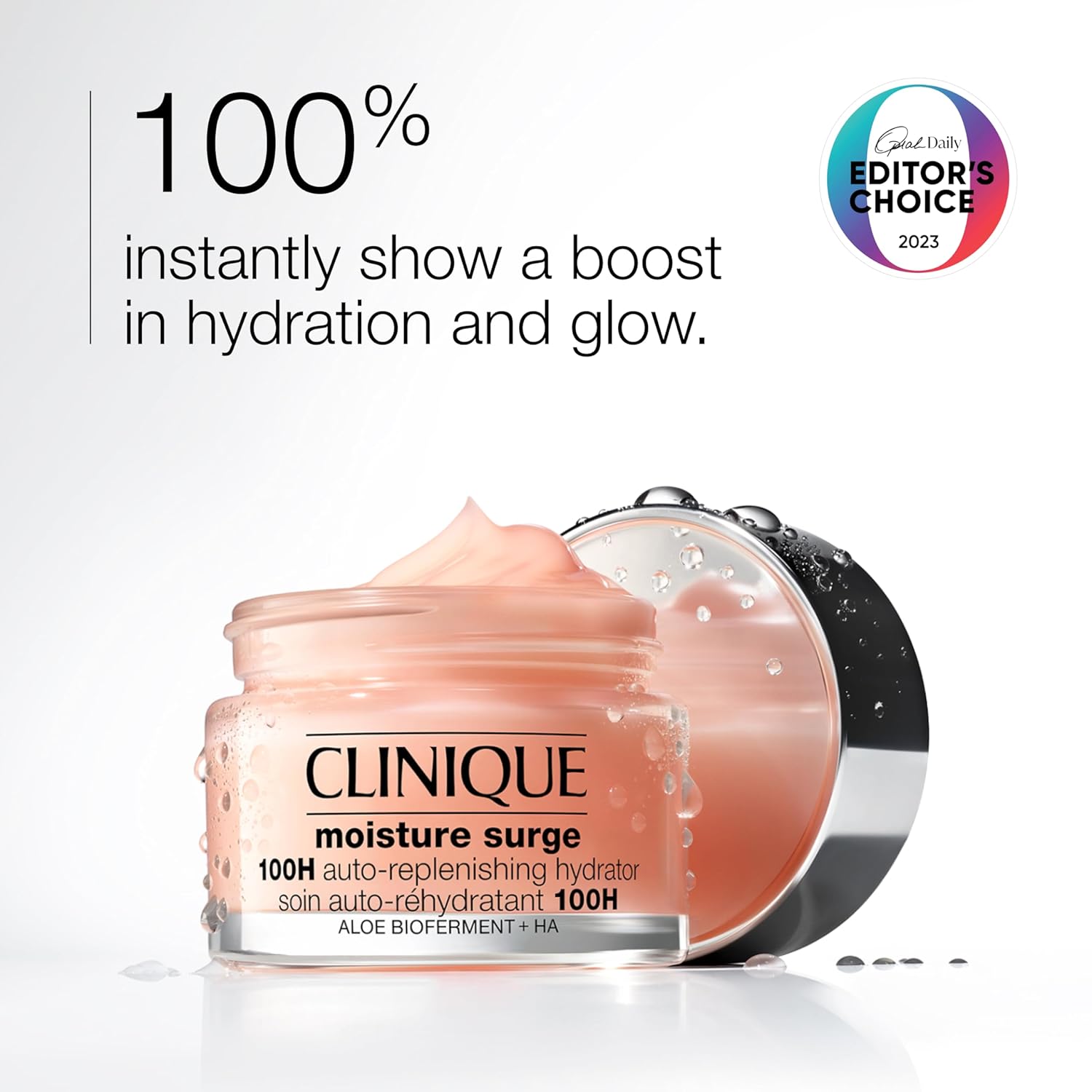Buy now Clinique Moisture Surge 100H Auto-Replenishing Hydrator Oil Free Face Moisturizer | With Hyaluronic Acid, Aloe Bioferment and Vitamins C + E | For All Skin Types | Hydrating + Moisturizing at indiglob india